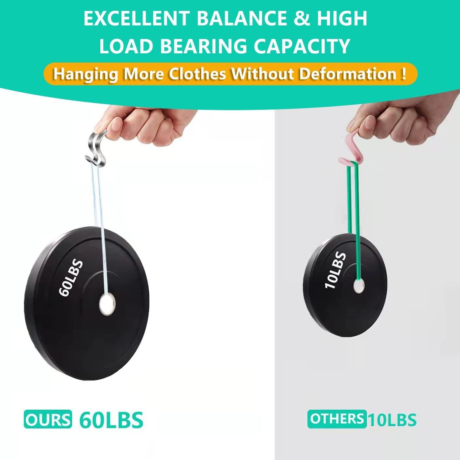 Ganchos Conectores de Perchas Pyoimmne - Acero Inoxidable 20PC