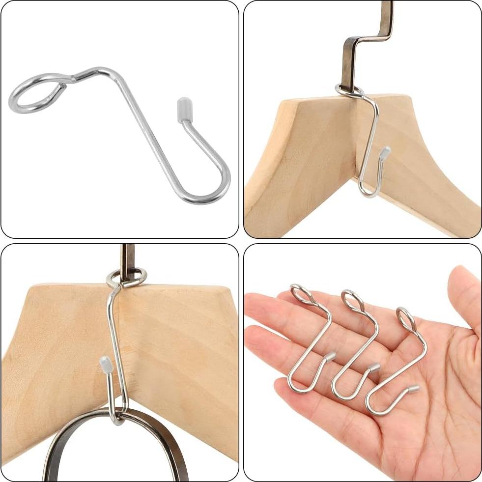 50 Ganchos Conector de Percha TLPCRKI Acero Inoxidable