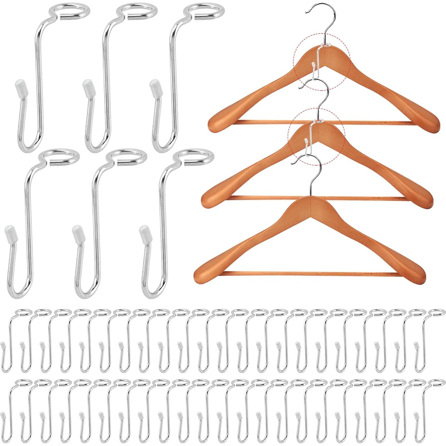 50 Ganchos Conector de Percha TLPCRKI Acero Inoxidable