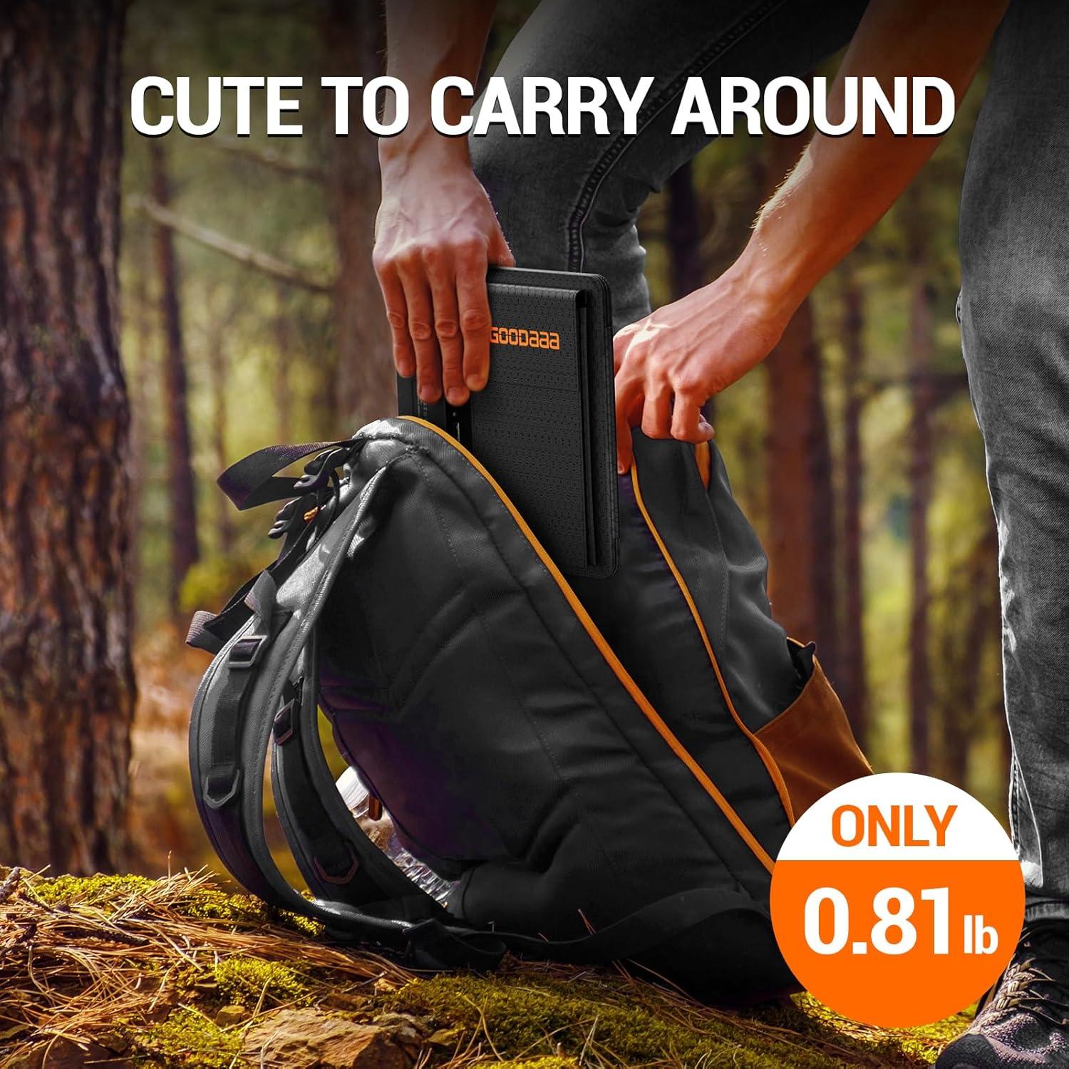 Cargador Solar GOODaaa 10W Plegable USB Duales Impermeable