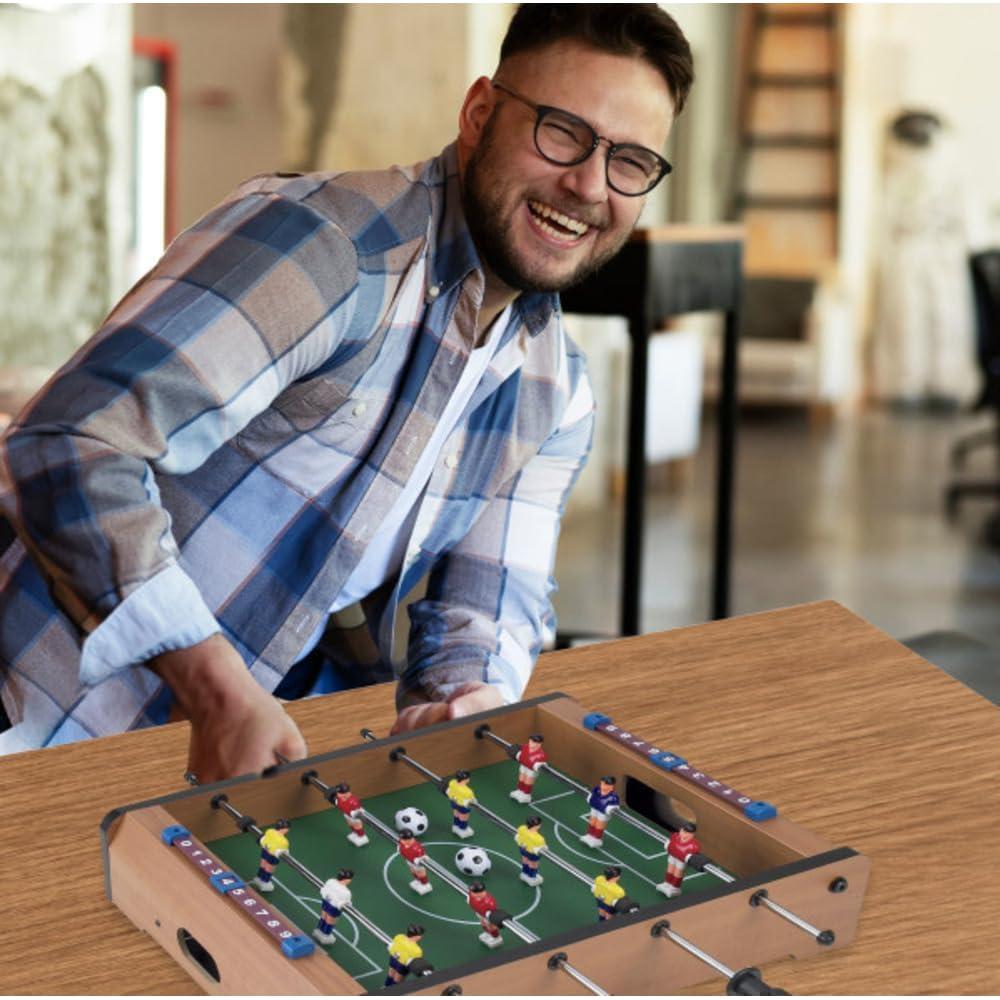 Mesa de Futbolín Mini Hey Play 50.8 cm con 2 Pelotas