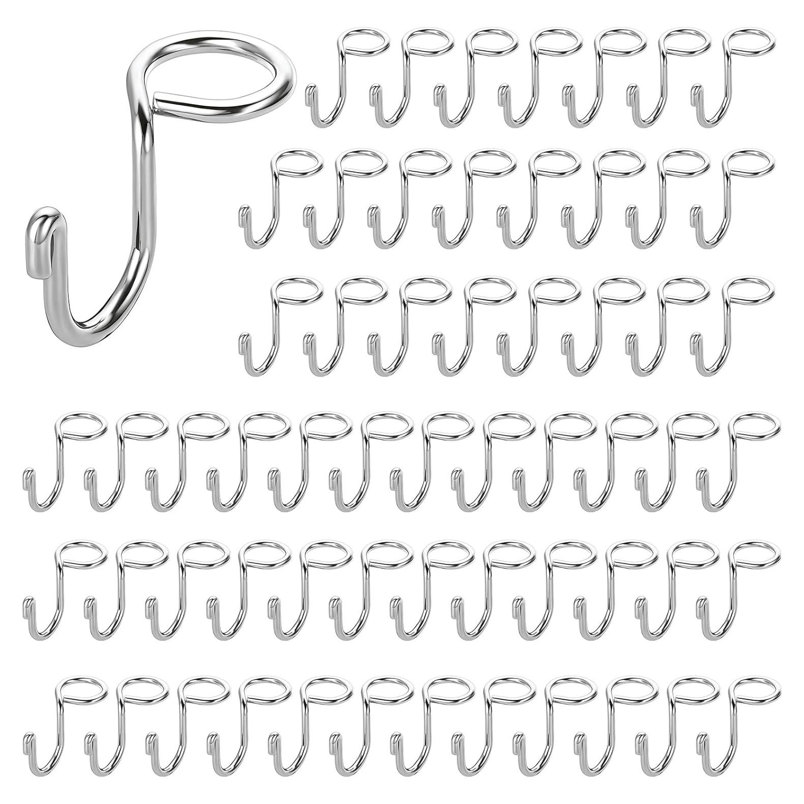 Ganchos Extensores de Metal Sumnacon 60 Pcs Plata