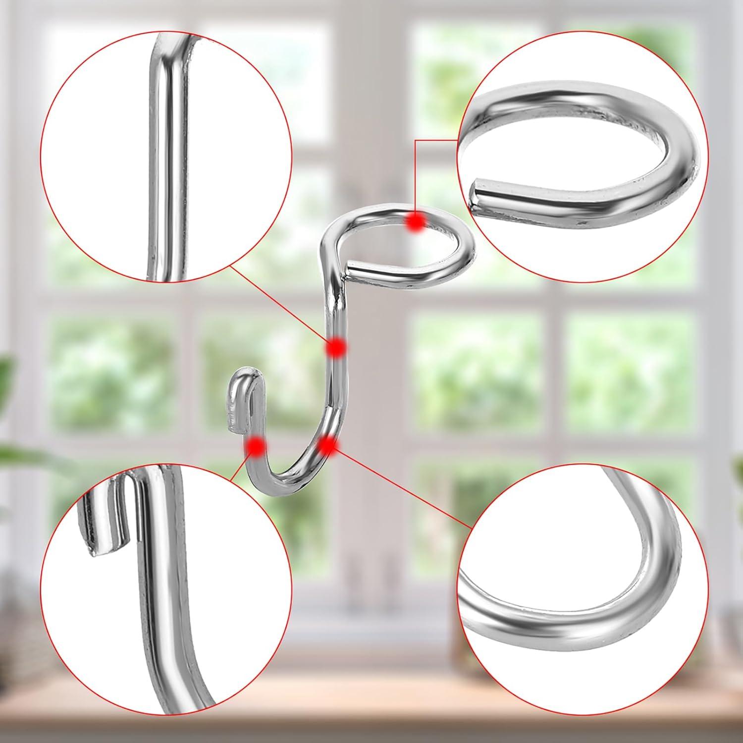 Ganchos Extensores de Metal Sumnacon 60 Pcs Plata