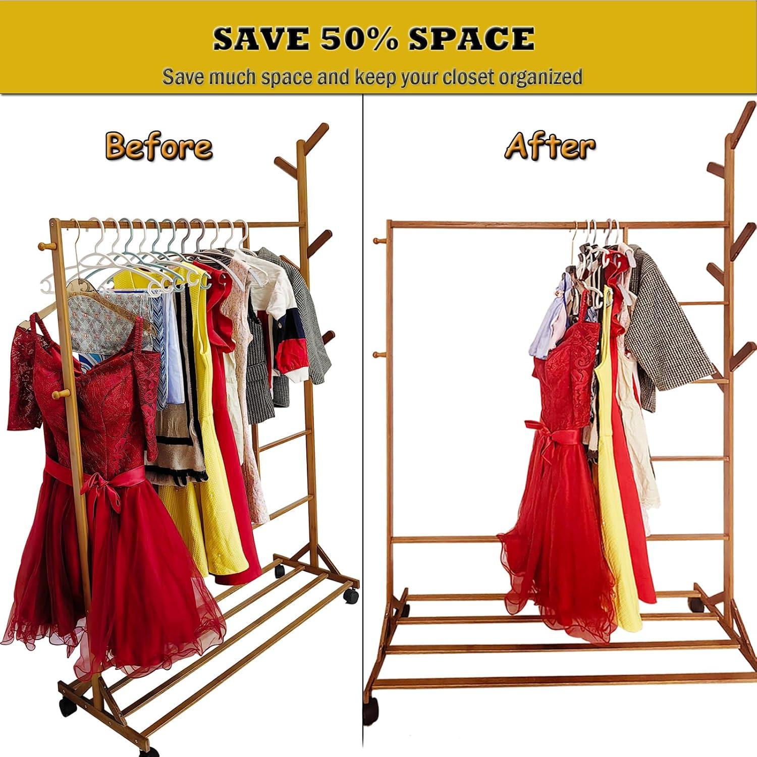 Ganchos Conectores para Perchas XIWUMOER 72PCS Ahorra Espacio