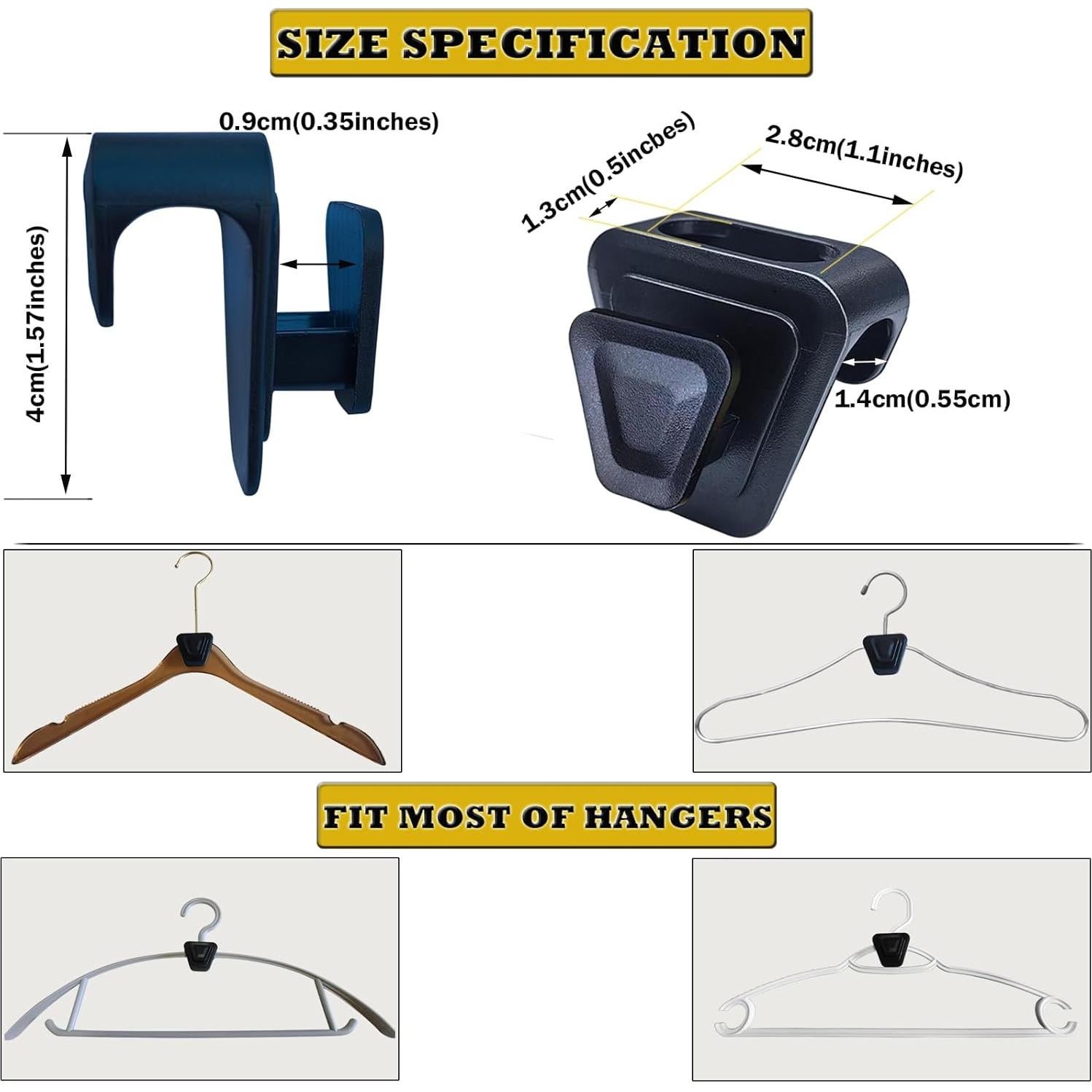 Ganchos Conectores para Perchas XIWUMOER 72PCS Ahorra Espacio