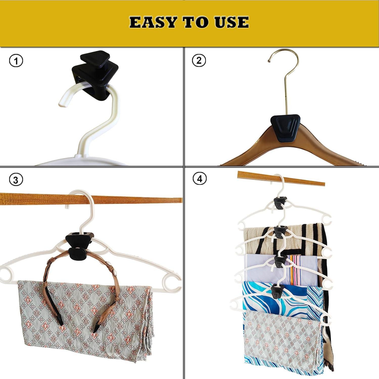 Ganchos Conectores para Perchas XIWUMOER 72PCS Ahorra Espacio