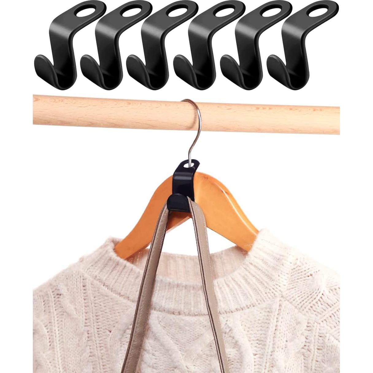 60 Ganchos Conectores para Perchas HOLLIHI Ahorro Espacio