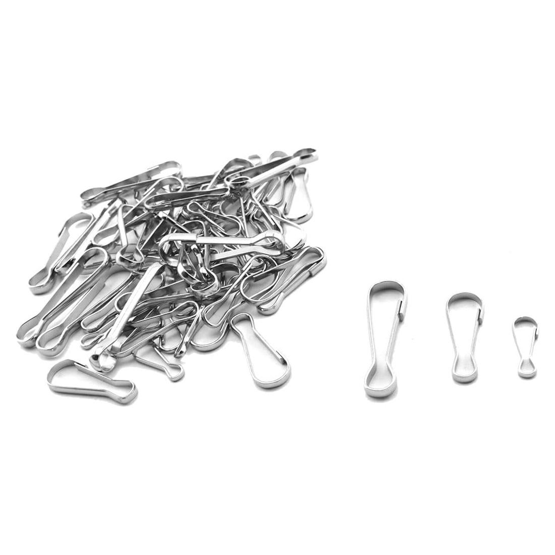 60 Ganchos de Resorte de Metal Aifeier ET - 20mm, 30mm, 40mm