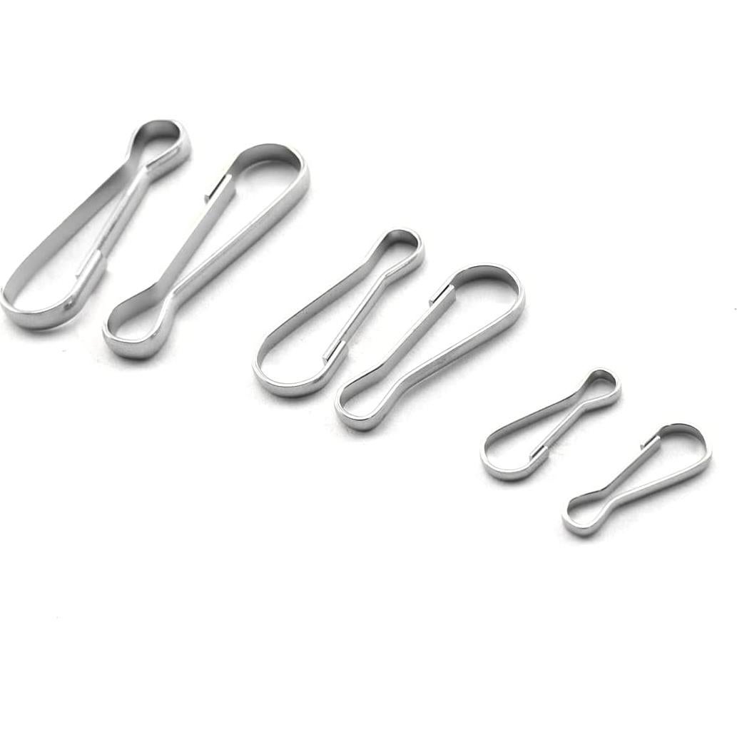 60 Ganchos de Resorte de Metal Aifeier ET - 20mm, 30mm, 40mm