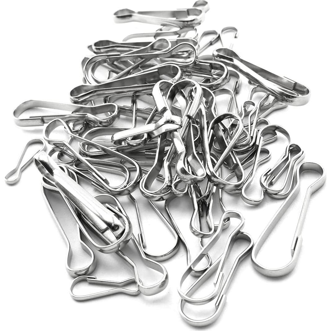60 Ganchos de Resorte de Metal Aifeier ET - 20mm, 30mm, 40mm