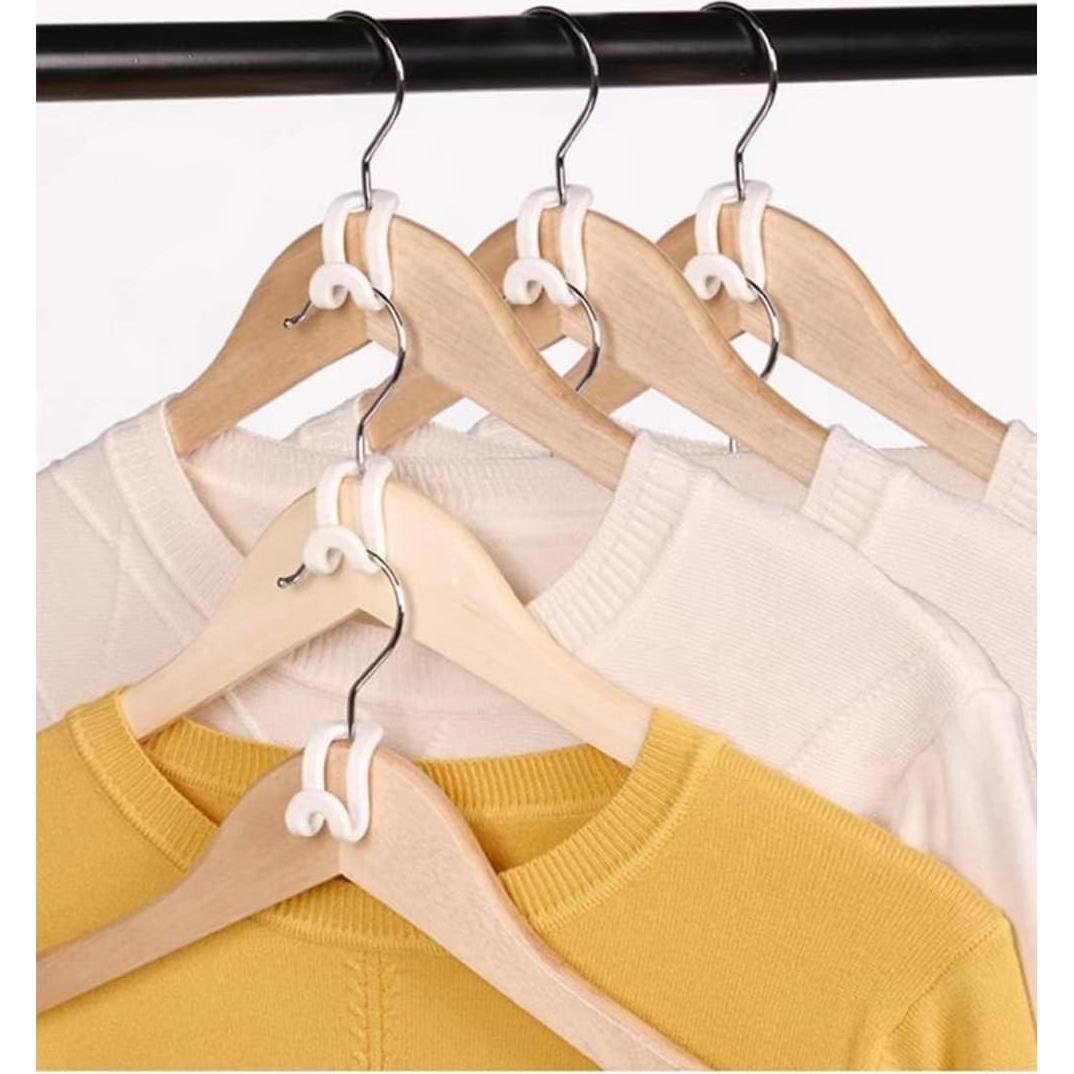 70 Ganchos Conectores para Perchas DHDestined Rojo Ahorro Espacio