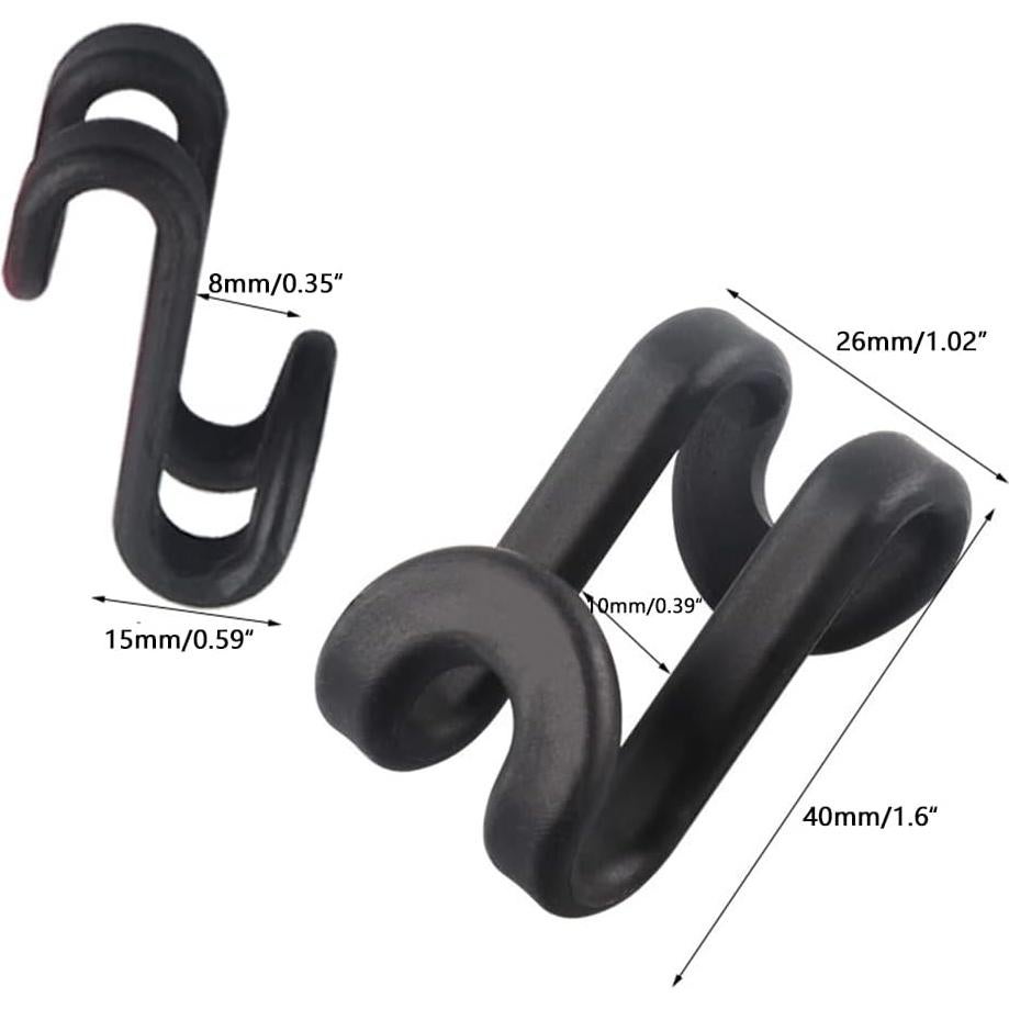 70 Ganchos Conectores para Perchas DHDestined Rojo Ahorro Espacio