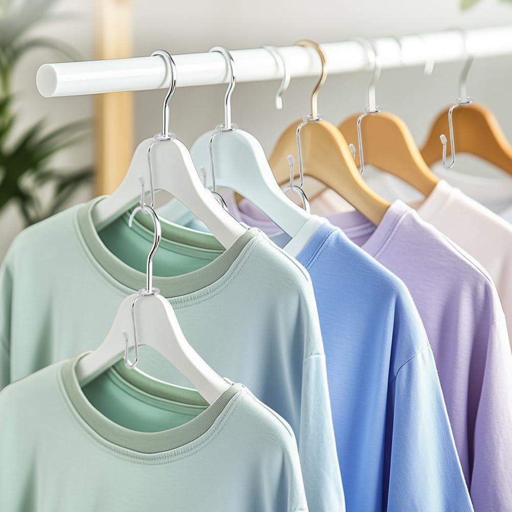 50 Ganchos Conectores Kakalote para Perchas - Ahorro de Espacio