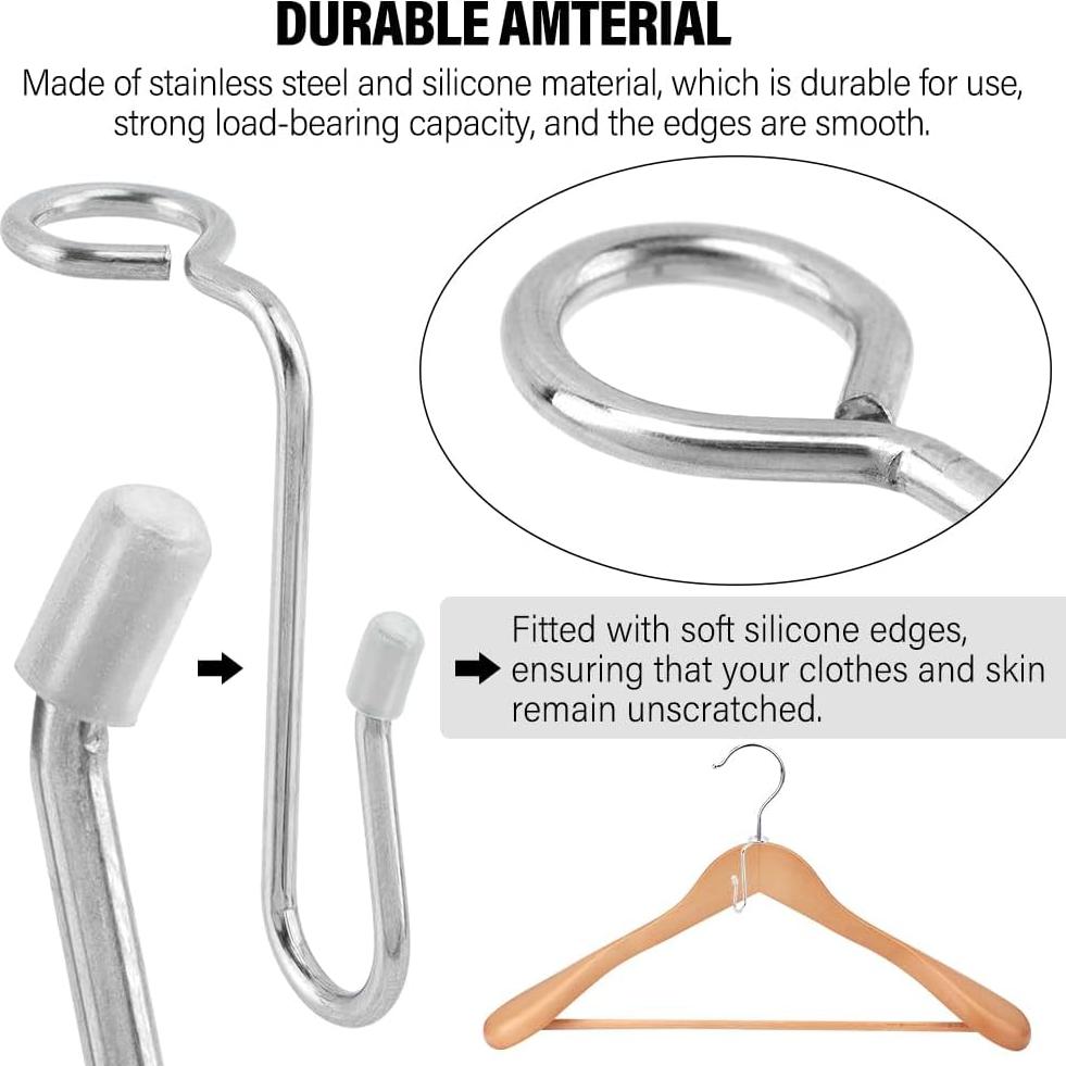 50 Ganchos Conectores Kakalote para Perchas - Ahorro de Espacio