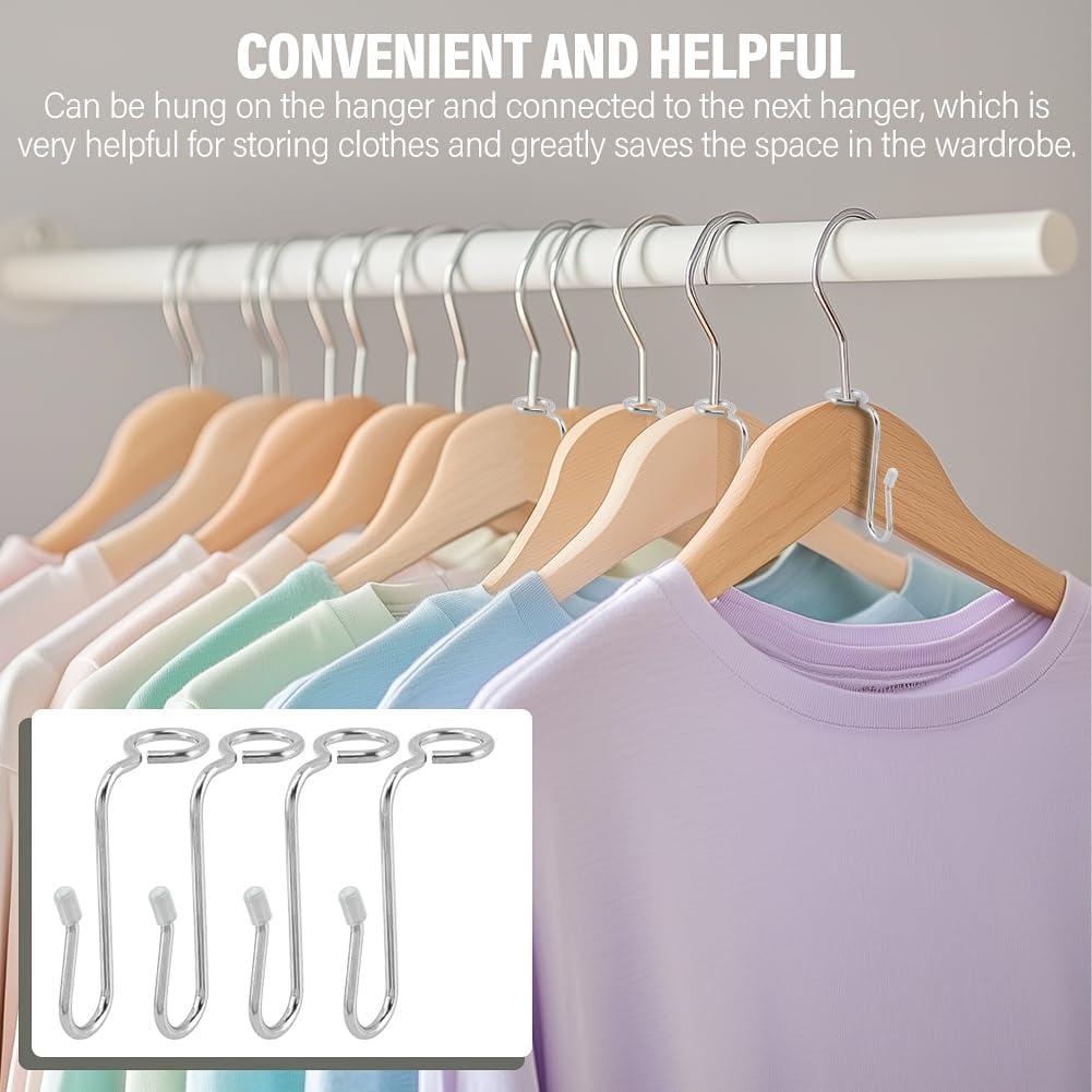 50 Ganchos Conectores Kakalote para Perchas - Ahorro de Espacio