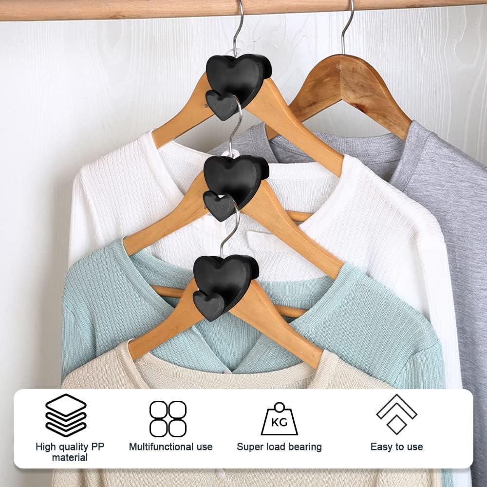 Ganchos Conectores para Perchas Yuansirs 36 Pcs Negro