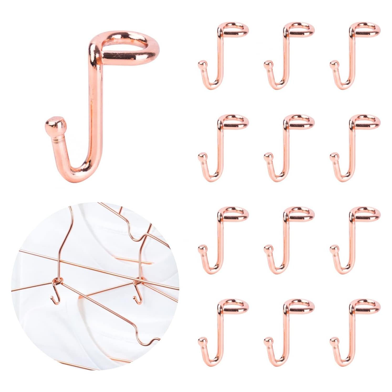 Perchas en Cascada Koobay 72 Pcs Metal Rosa Dorado