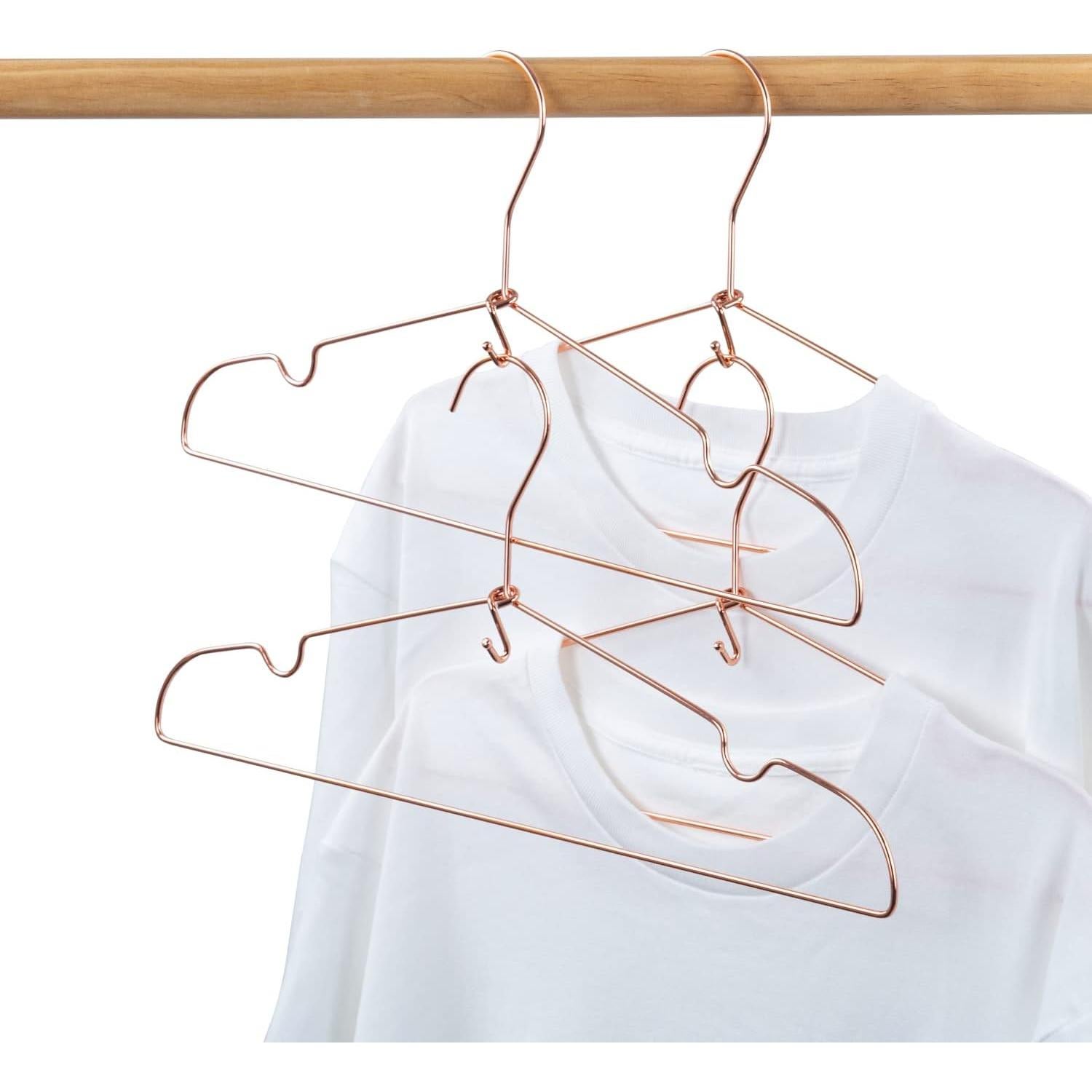 Perchas en Cascada Koobay 72 Pcs Metal Rosa Dorado