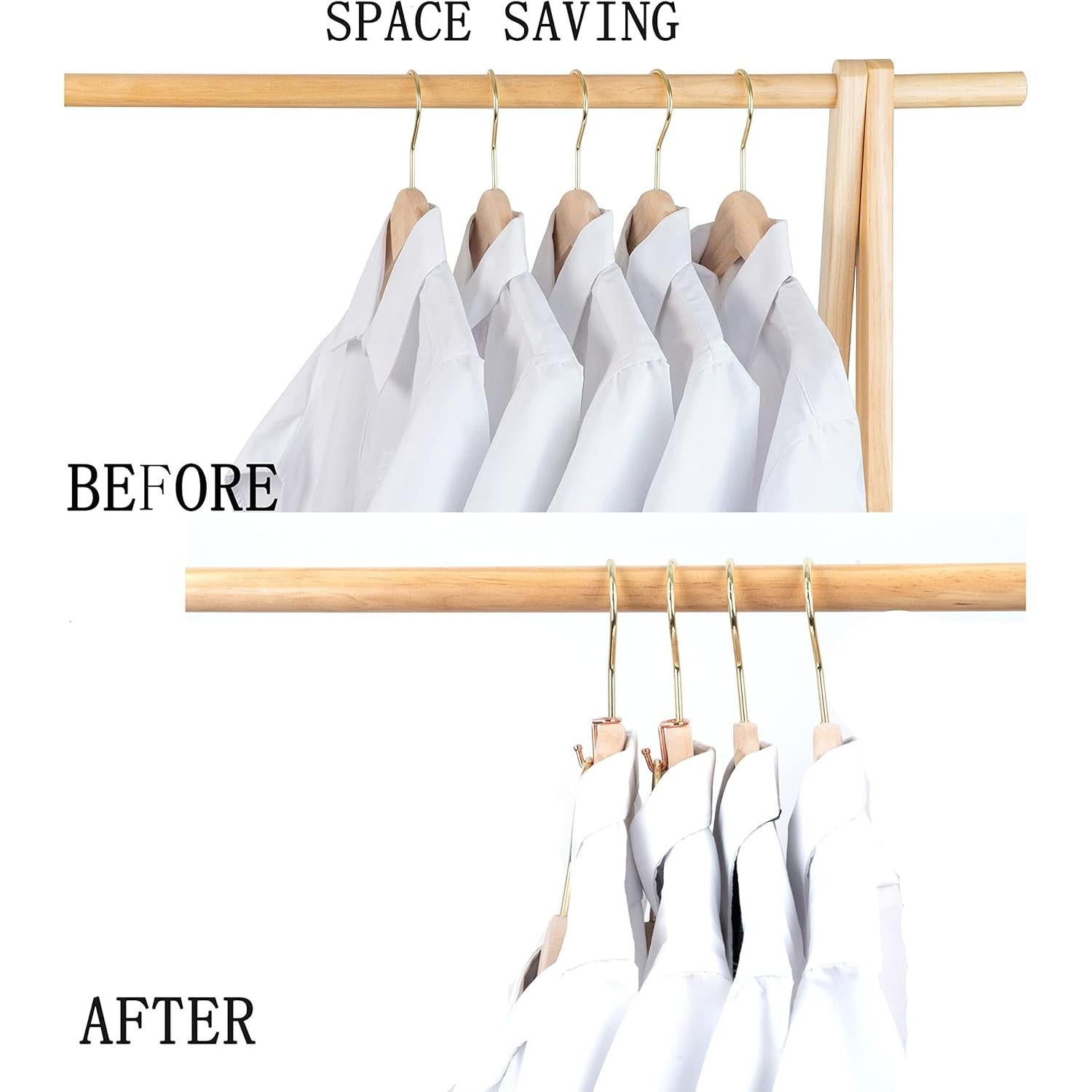 Perchas en Cascada Koobay 72 Pcs Metal Rosa Dorado