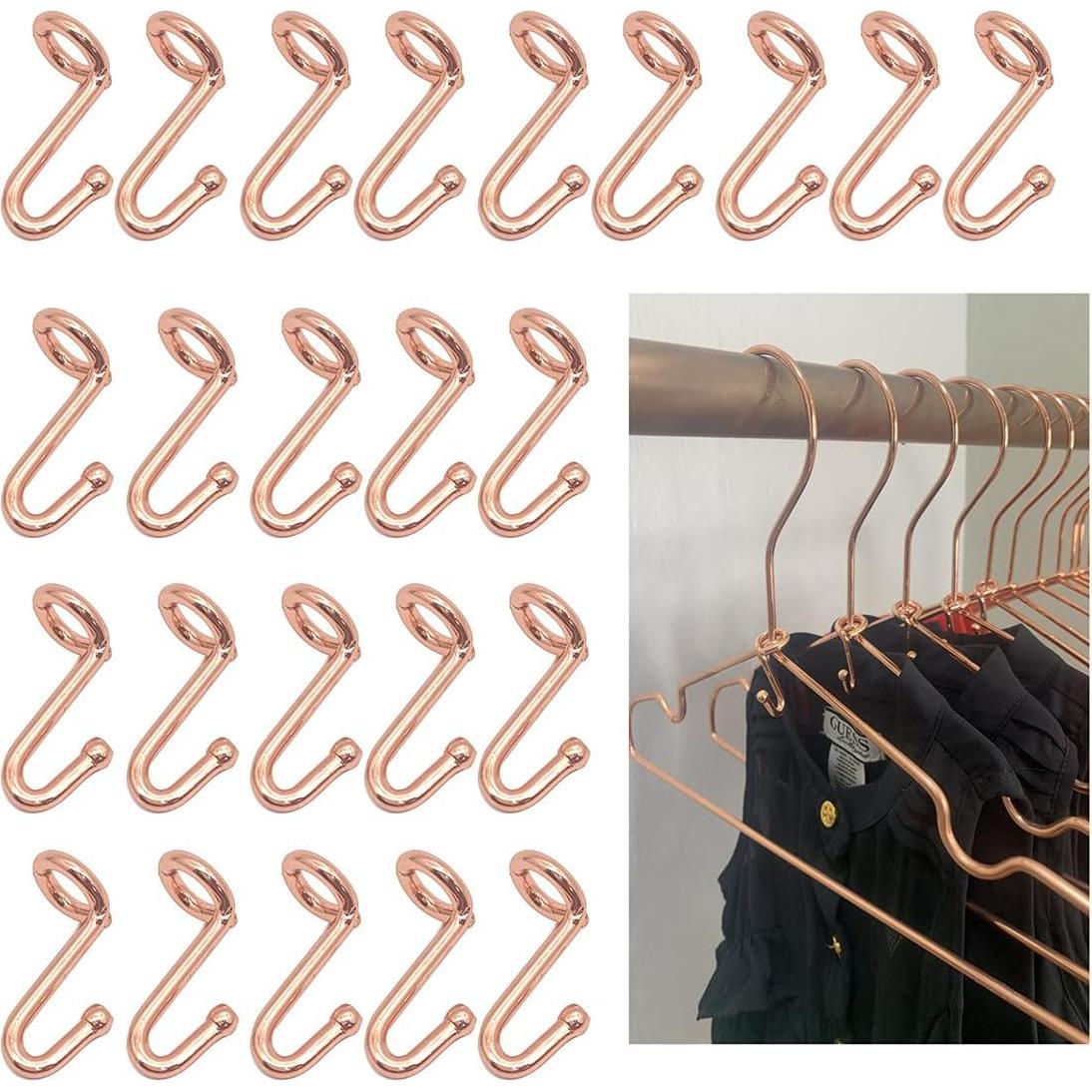 Perchas en Cascada Koobay 72 Pcs Metal Rosa Dorado