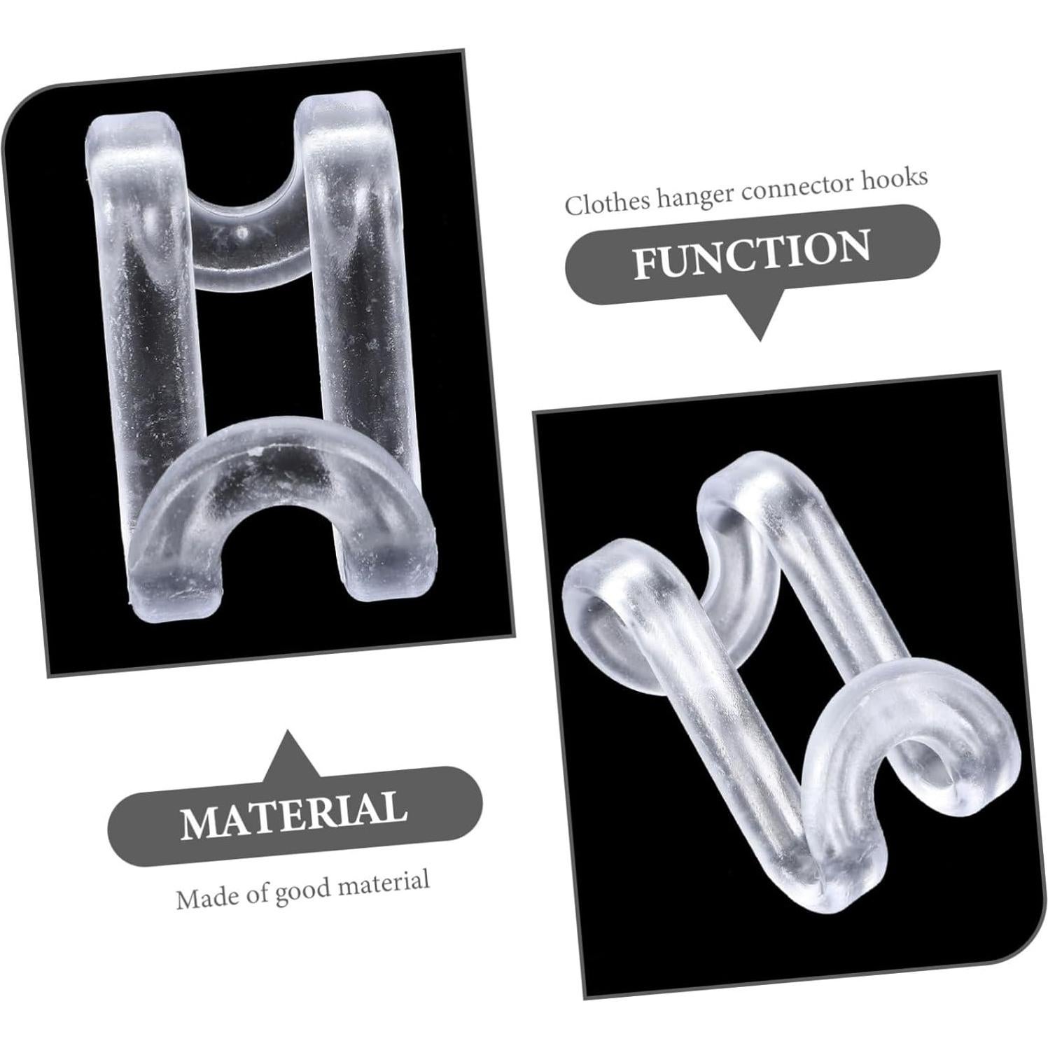 Ganchos Conectores para Perchas SOLUSTRE 60pcs Ahorra Espacio