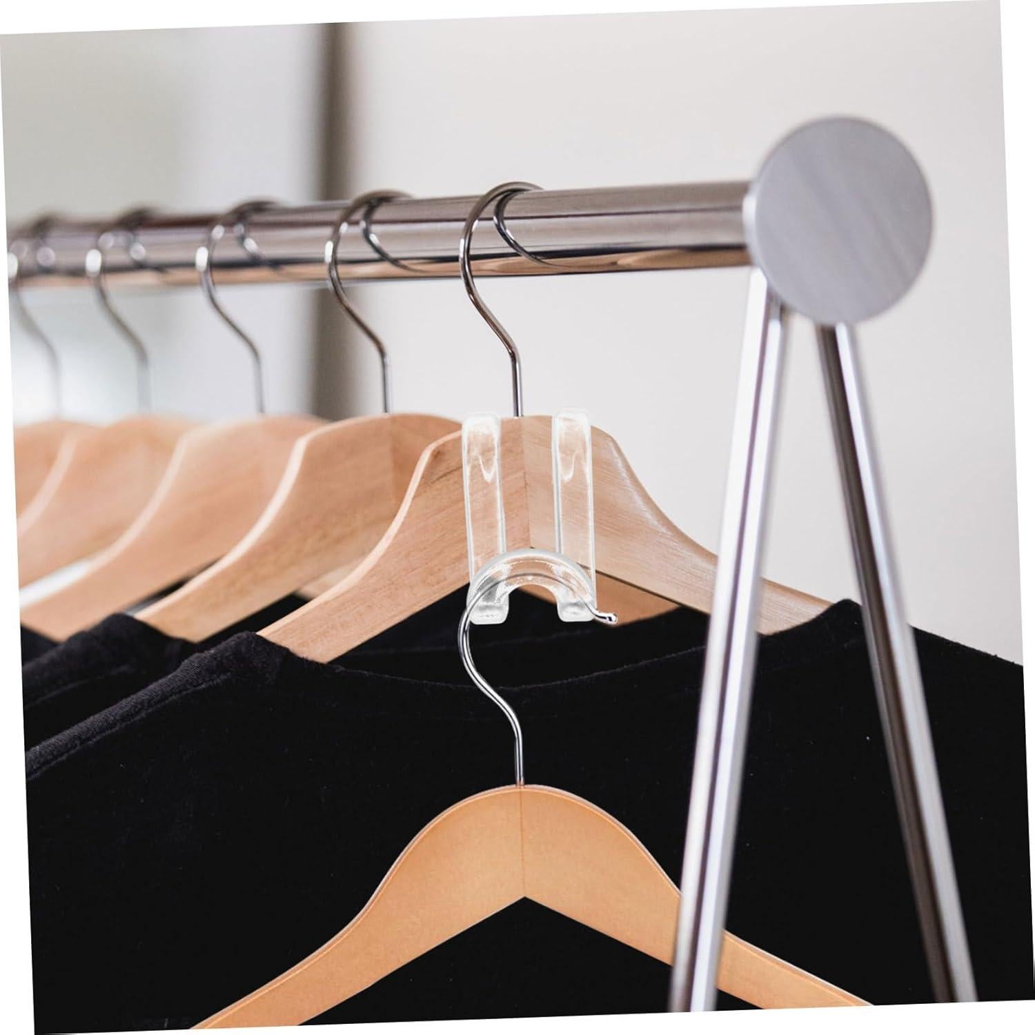 Ganchos Conectores para Perchas SOLUSTRE 60pcs Ahorra Espacio