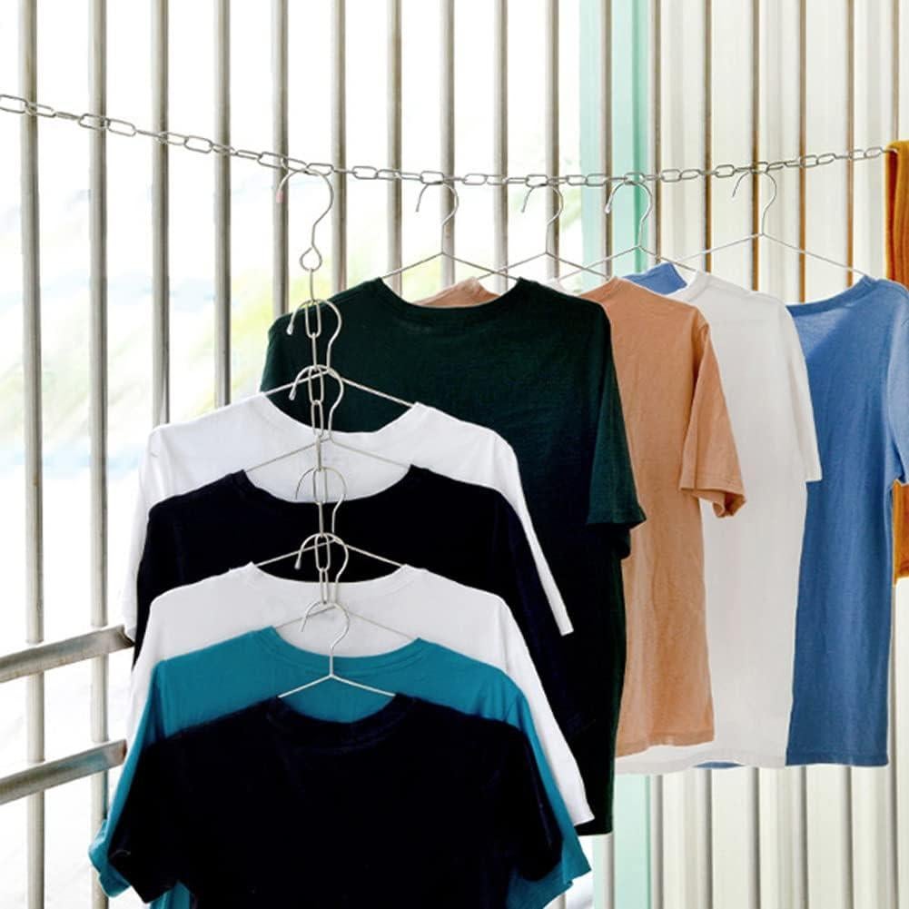 4 Organizadores de Closet Luzen Acero Inoxidable Ahorra Espacio