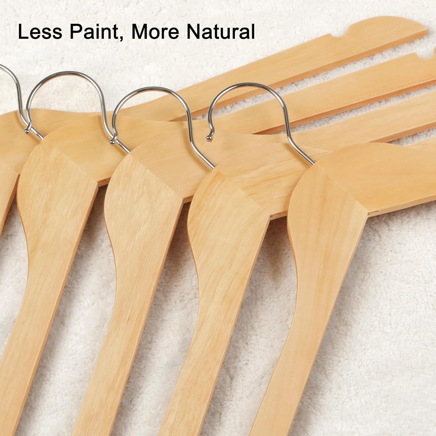 Perchas de Madera TOPIA HANGER 30 Unidades 0.71 cm Delgadas