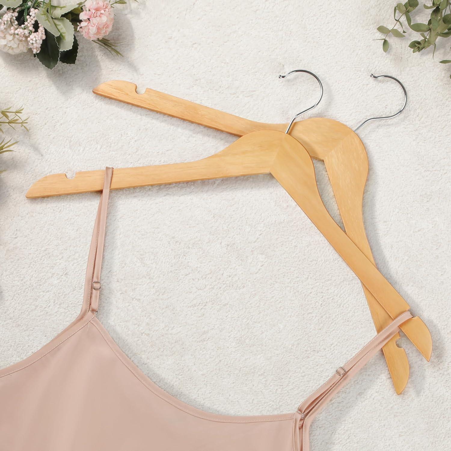 Perchas de Madera TOPIA HANGER 30 Unidades 0.71 cm Delgadas