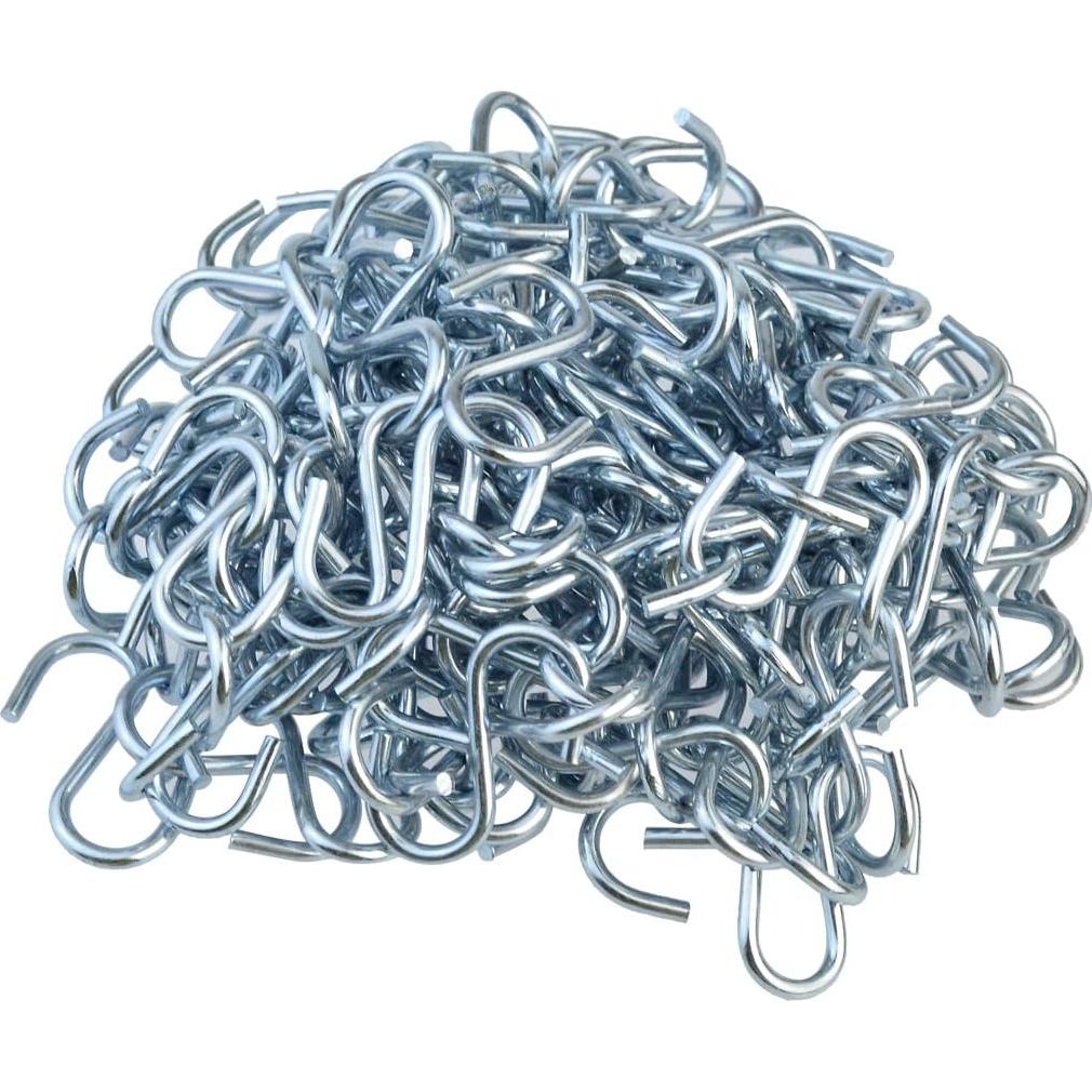 Ganchos en S Nydotd 180 Pcs Metal 26mm Azul Plateado