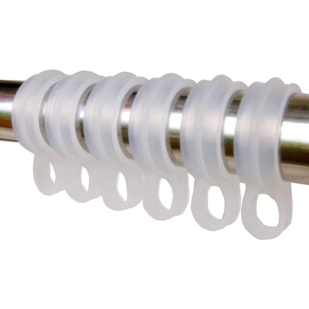 50 Ganchos de Plástico Blanco Wentoenapp para Perchas