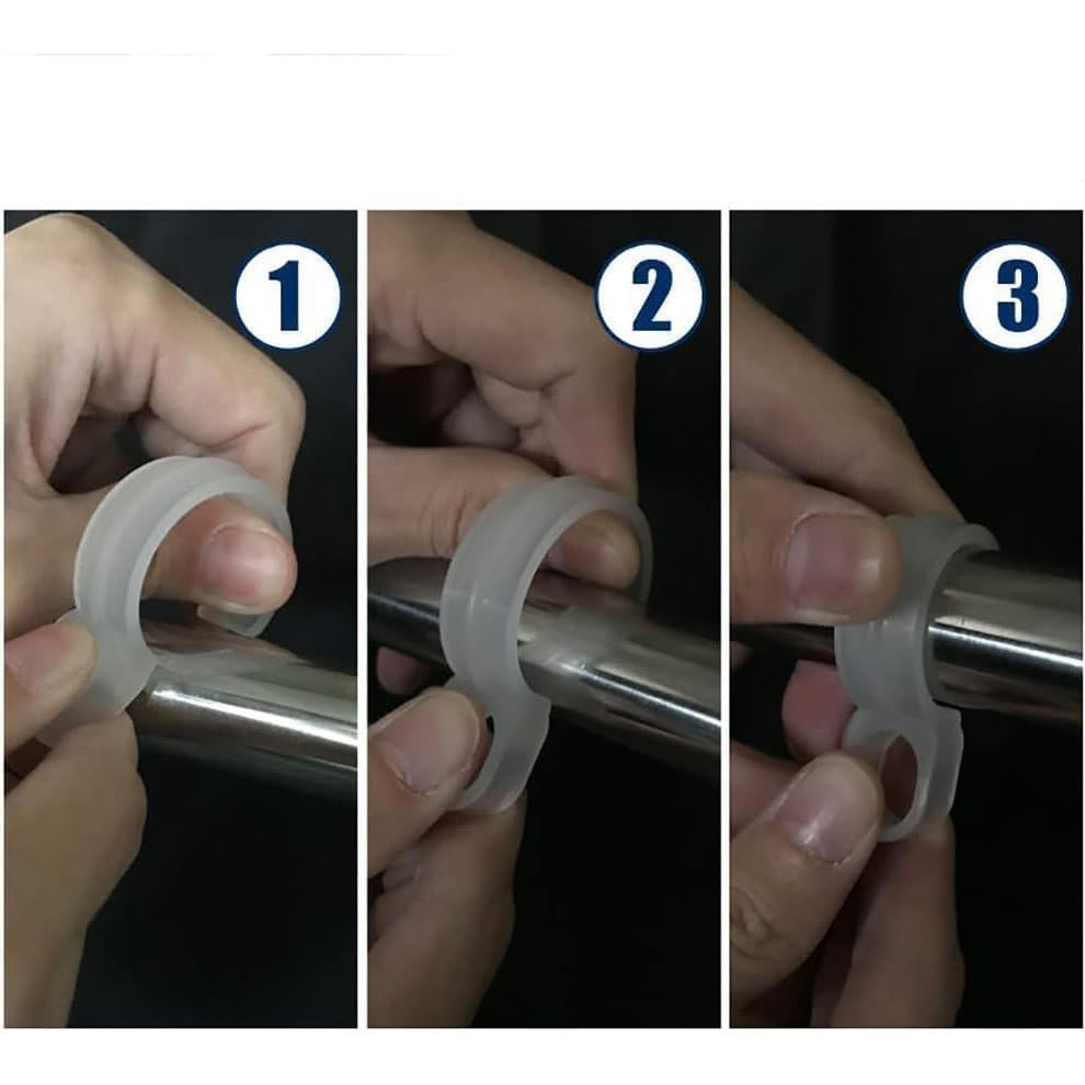 50 Ganchos de Plástico Blanco Wentoenapp para Perchas