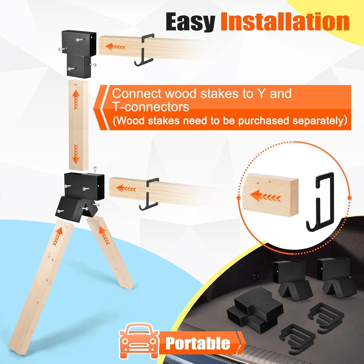 Soportes de Objetivo Modular GADFISH 2x4 con 12 Ganchos