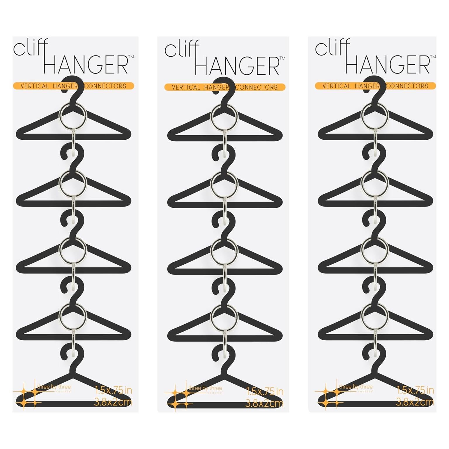 Conectores de Colgador Three by Three - Ahorra Espacio, 12 Enlaces