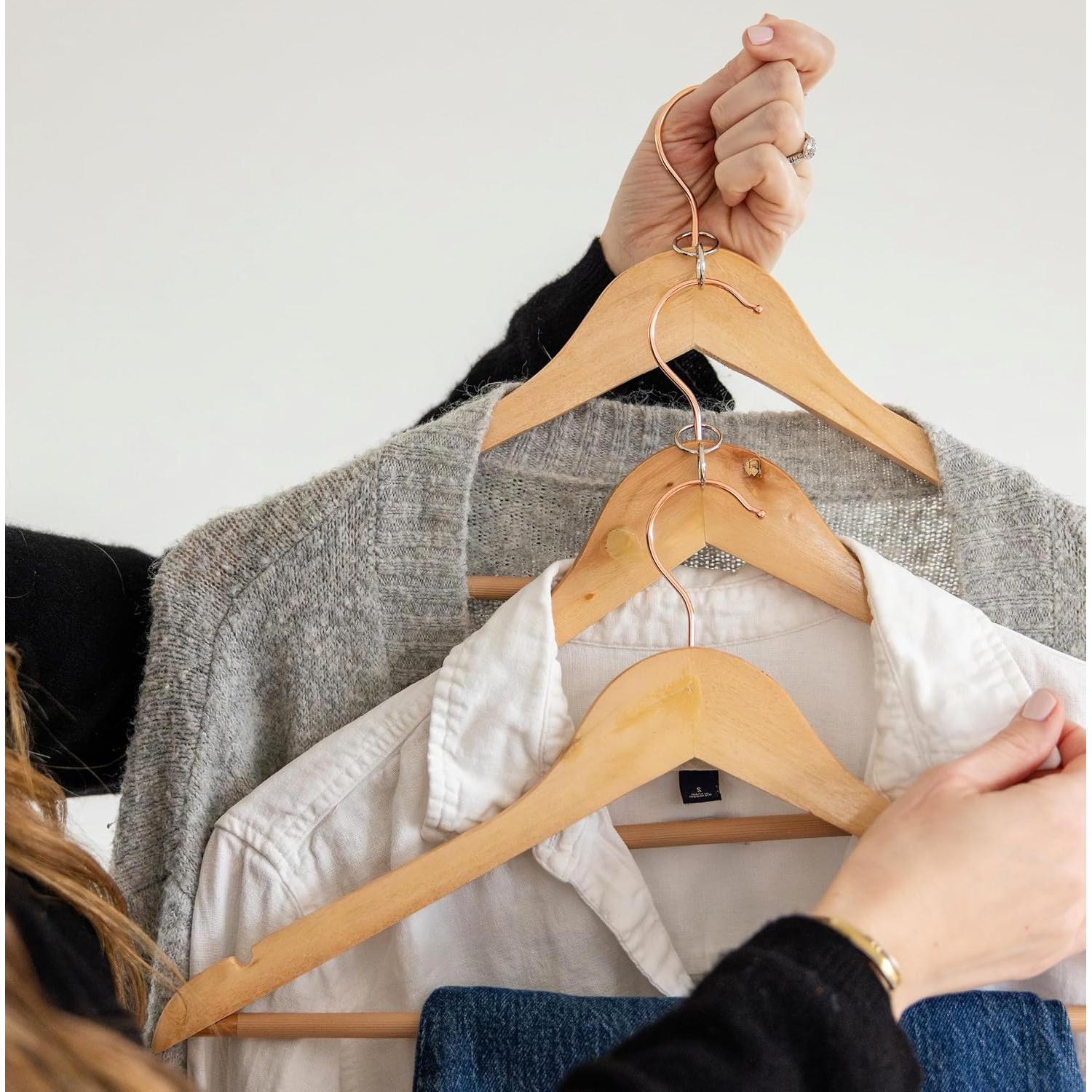 Conectores de Colgador Three by Three - Ahorra Espacio, 12 Enlaces