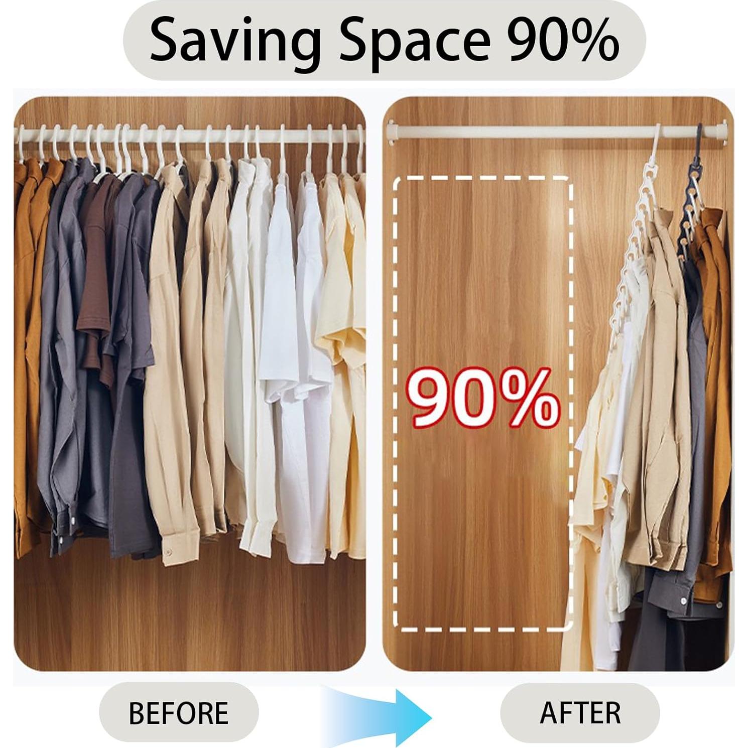 Percha Ahorra Espacio UGWKivd Vertical 10 Agujeros Antideslizante