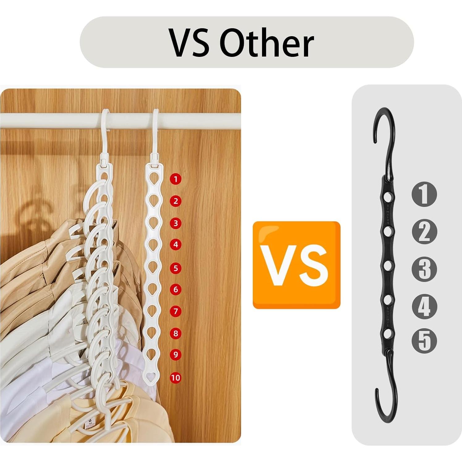 Percha Ahorra Espacio UGWKivd Vertical 10 Agujeros Antideslizante