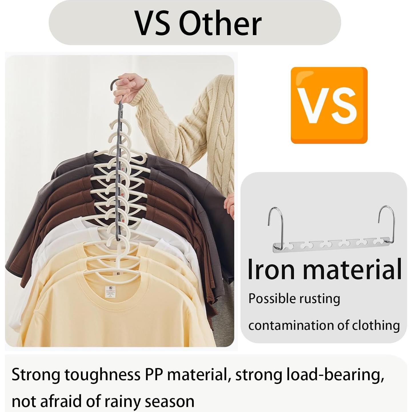 Percha Ahorra Espacio UGWKivd Vertical 10 Agujeros Antideslizante