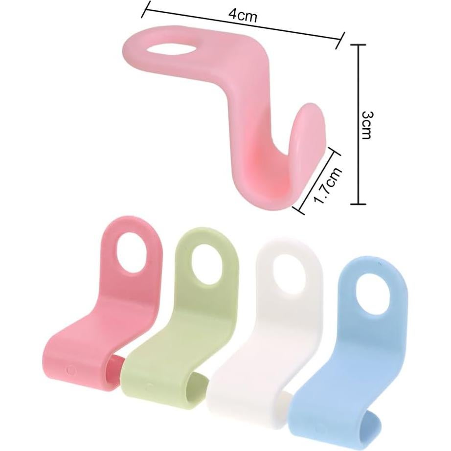 Ganchos de Plástico ABS DGQ 48 Pcs Multicolor para Closet