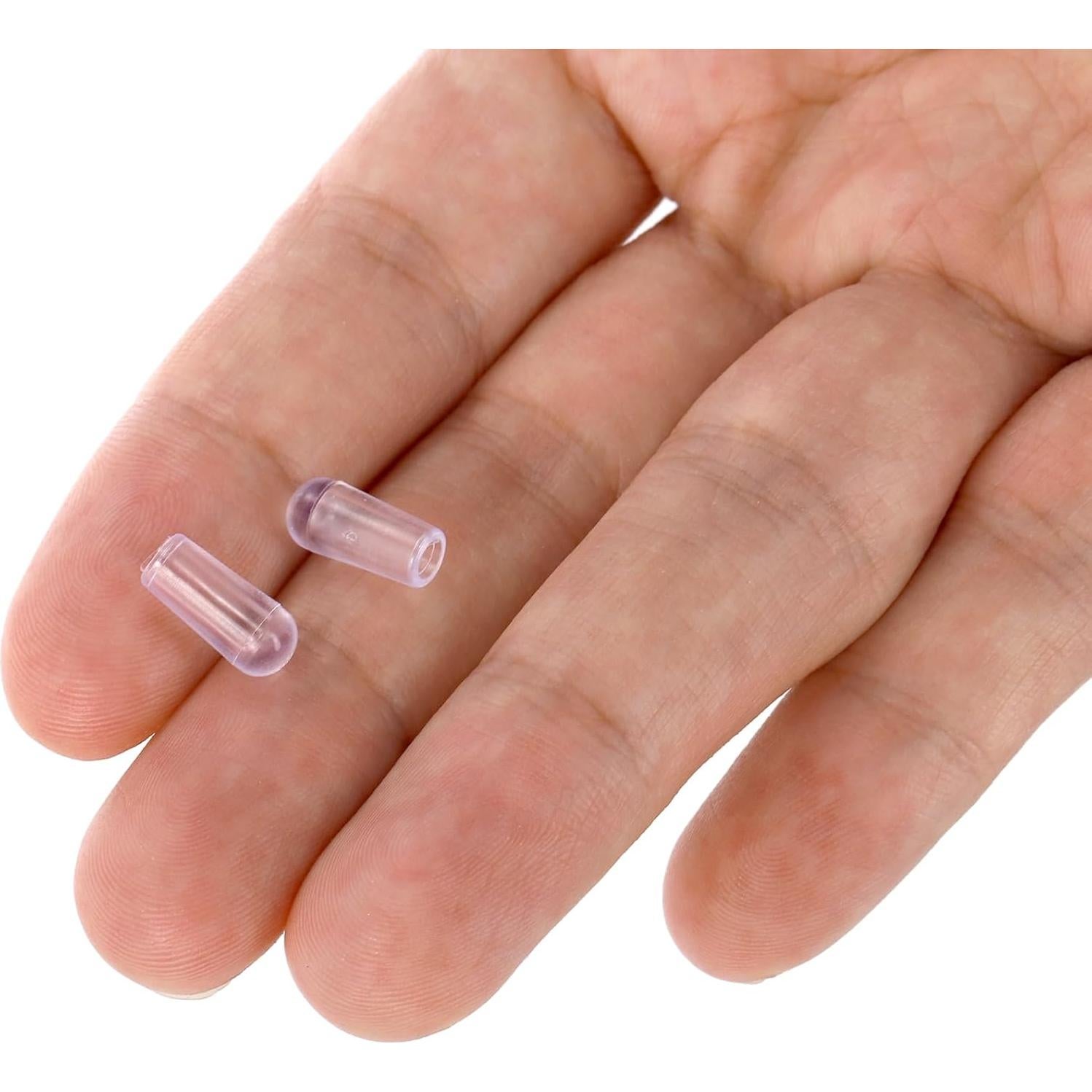 Ganchos de Plástico Transparente Tosnail 200 Piezas para Perchas