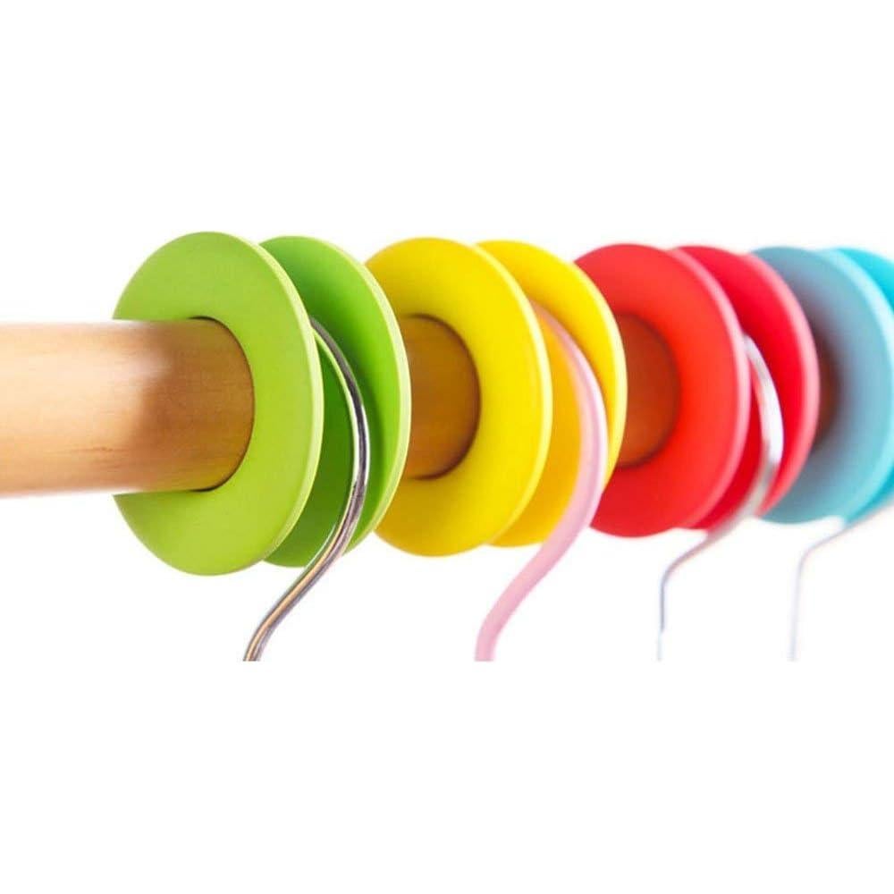 Ganchos de Percha de Silicona Antideslizantes Esowemsn - 6 Piezas