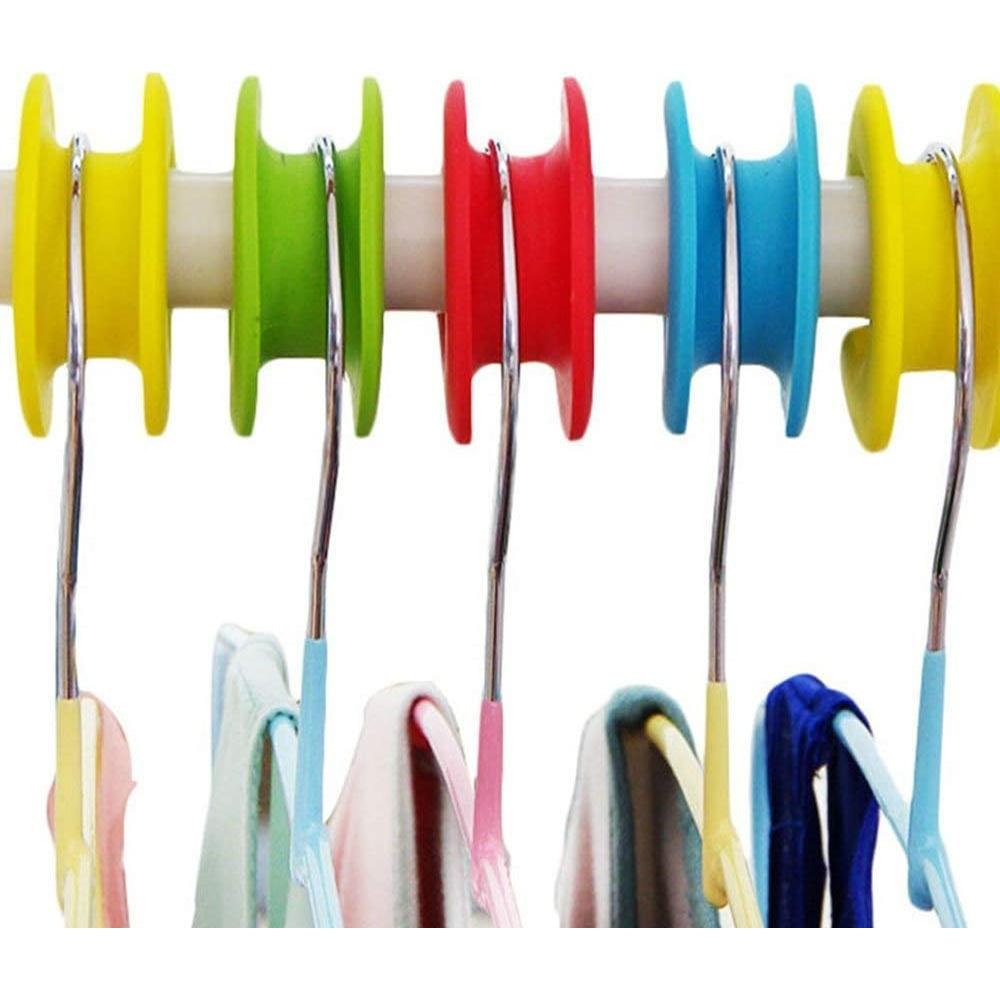 Ganchos de Percha de Silicona Antideslizantes Esowemsn - 6 Piezas