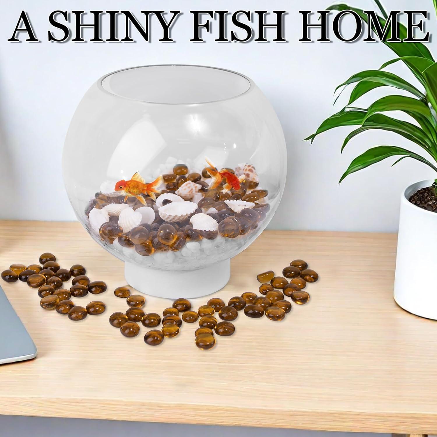 Gemas de Vidrio Ámbar Meschett 50PCS Decoración 1.3-1.8cm