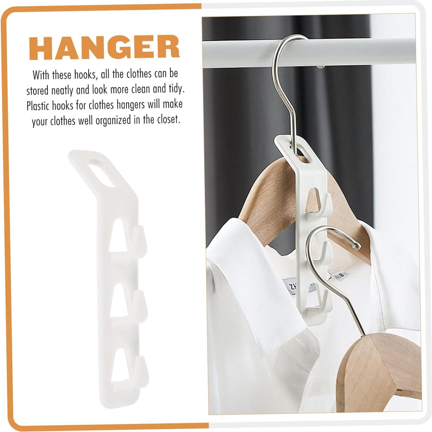 Ganchos Conectores para Perchas Ahorra Espacio ABOOFAN - 3 Sets