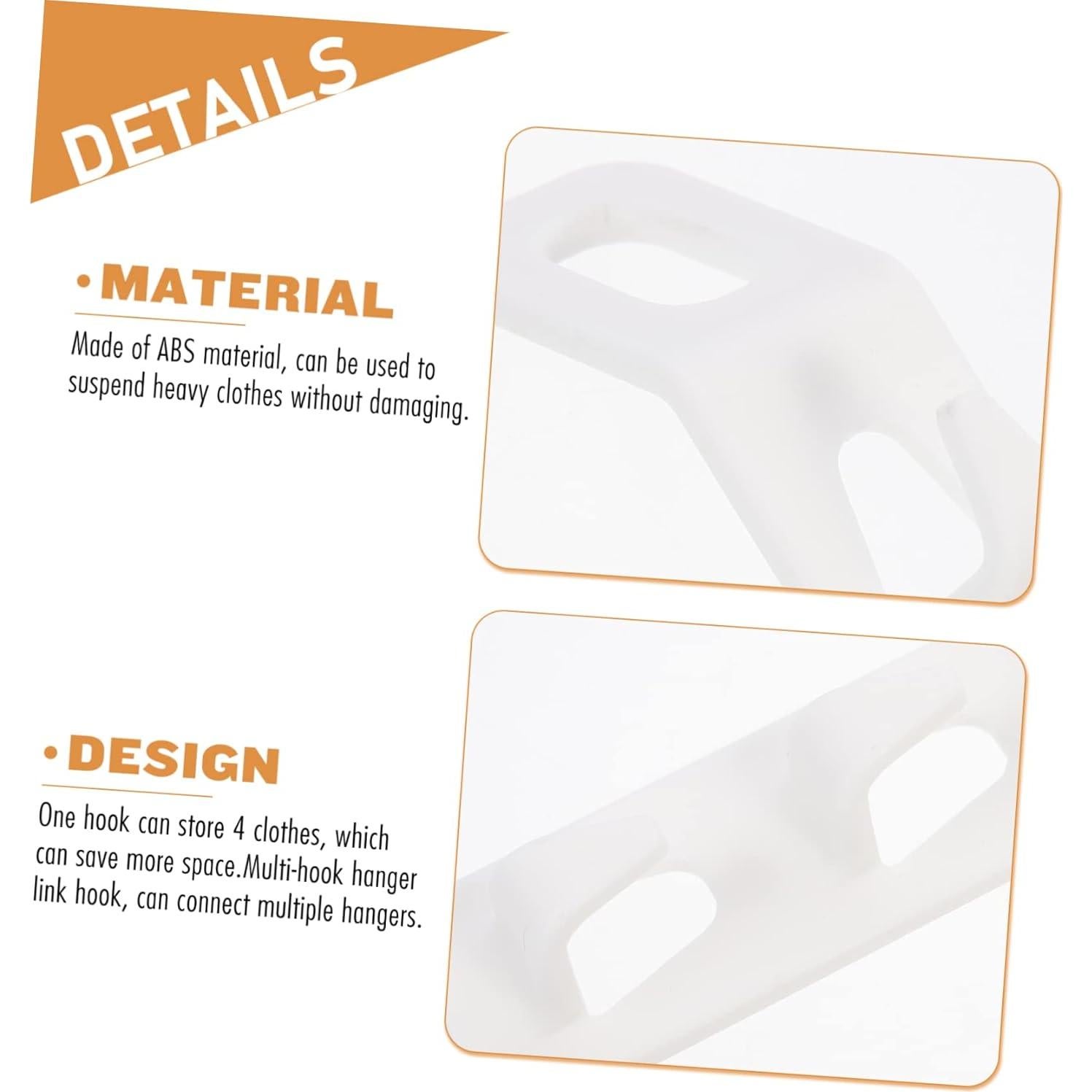 Ganchos Conectores para Perchas Ahorra Espacio ABOOFAN - 3 Sets