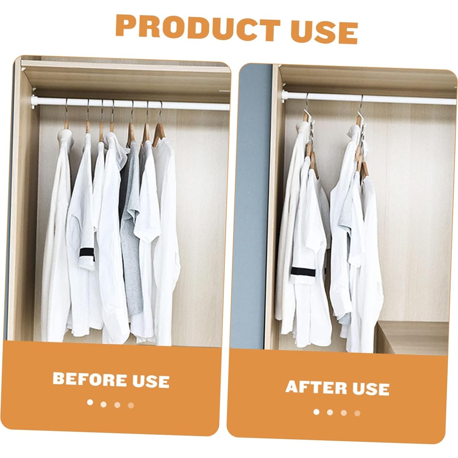 Ganchos Conectores para Perchas Ahorra Espacio ABOOFAN - 3 Sets