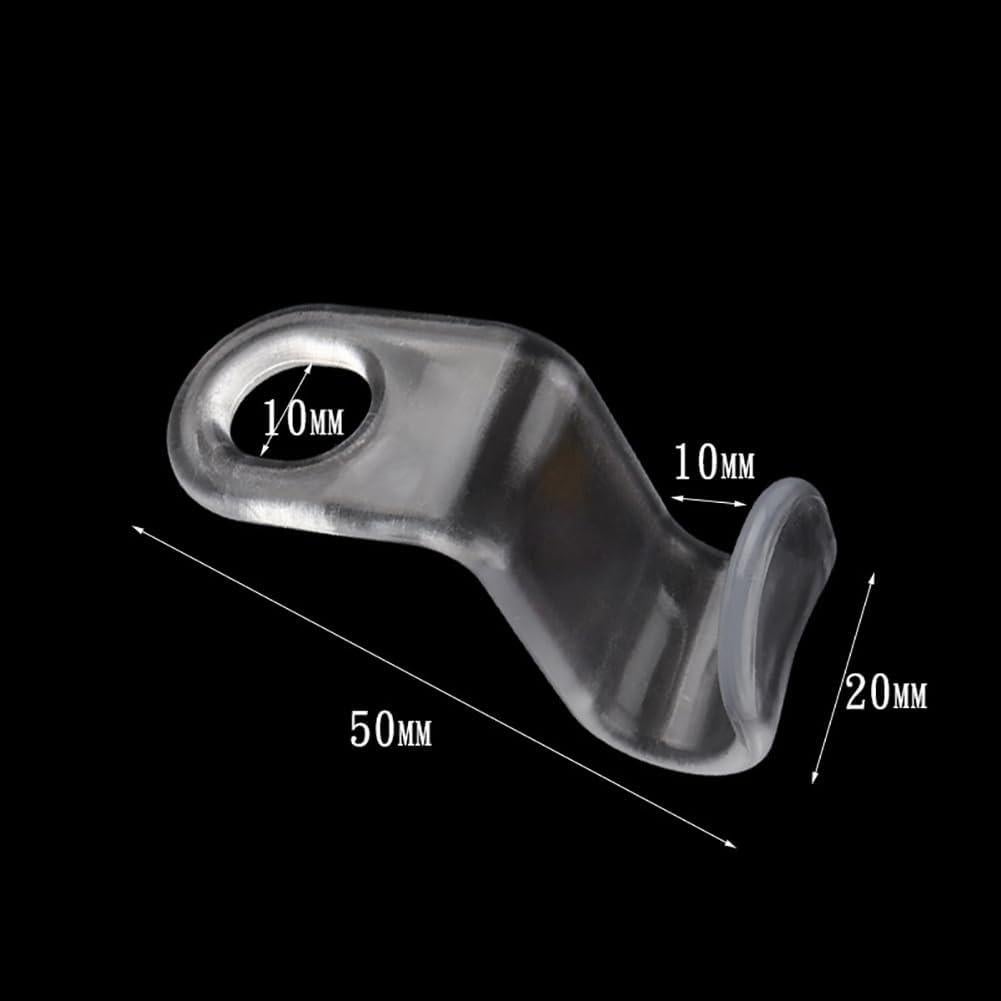 Ganchos de Plástico Transparentes GSHLLO 50 Pcs Ahorra Espacio