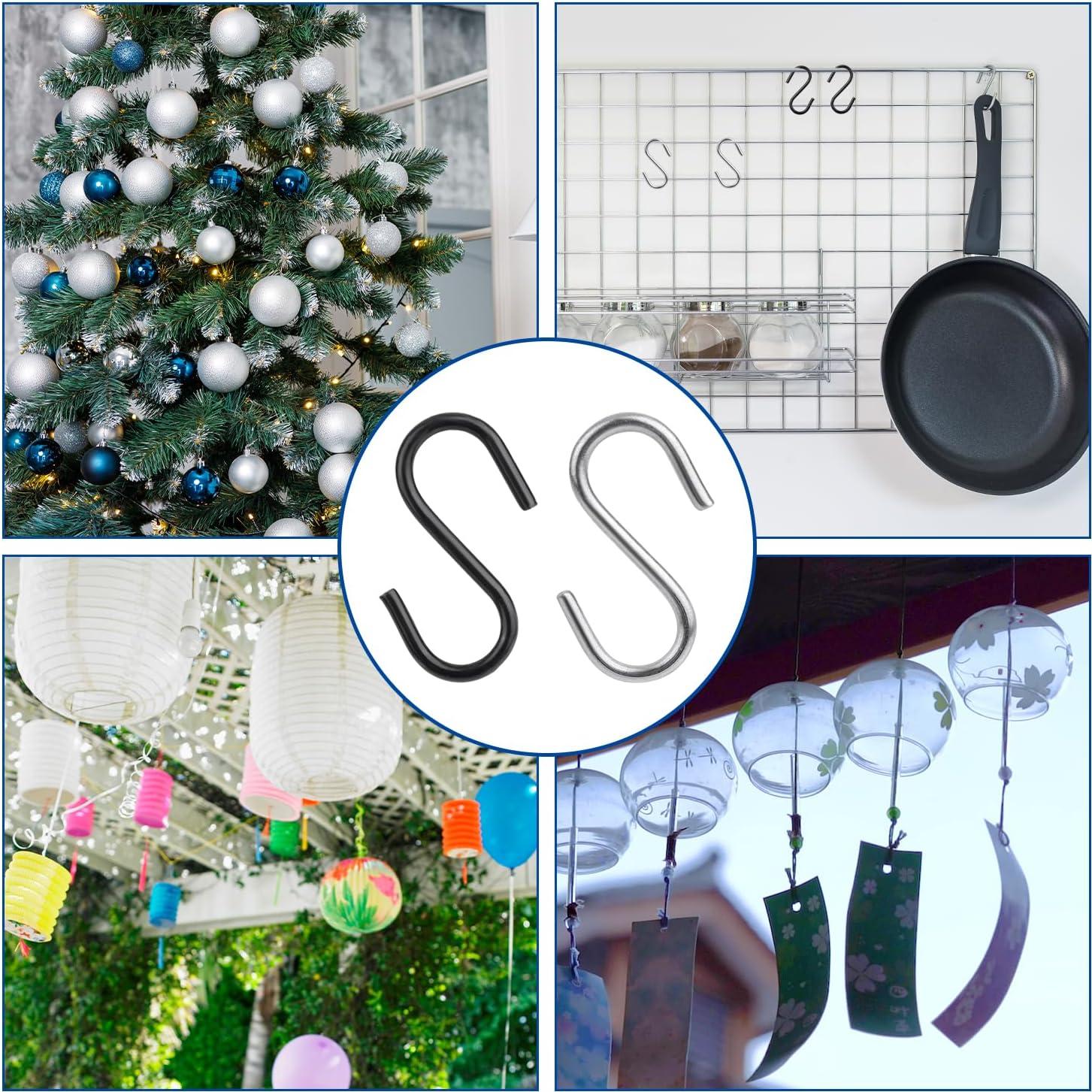 200 Ganchos S Mini de Acero Inoxidable Gosknor 1.3x0.9cm