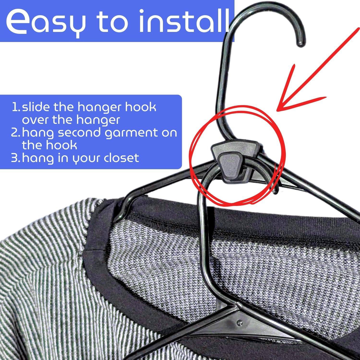 Ganchos Organizadores de Closet Bellaeasybeauty - Paquete de 20