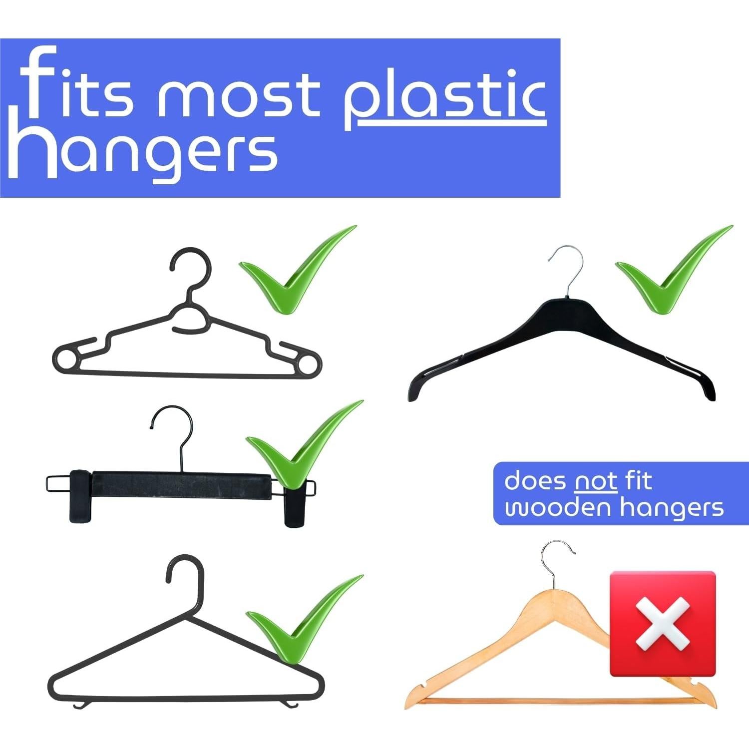 Ganchos Organizadores de Closet Bellaeasybeauty - Paquete de 20